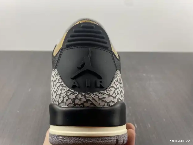 MaikeSneakers WMNS Gold Black 3 CK9246-067 Air Jordan 0530
